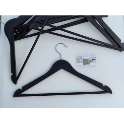 Плечики пластикові з металевим гачком 42х1см. (чорні)